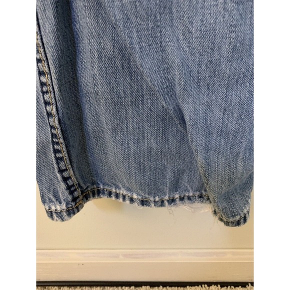 Tommy Hilfiger Mens 36 x 30 Premium Denim Jeans Straight Relax Distressed - Picture 8 of 16